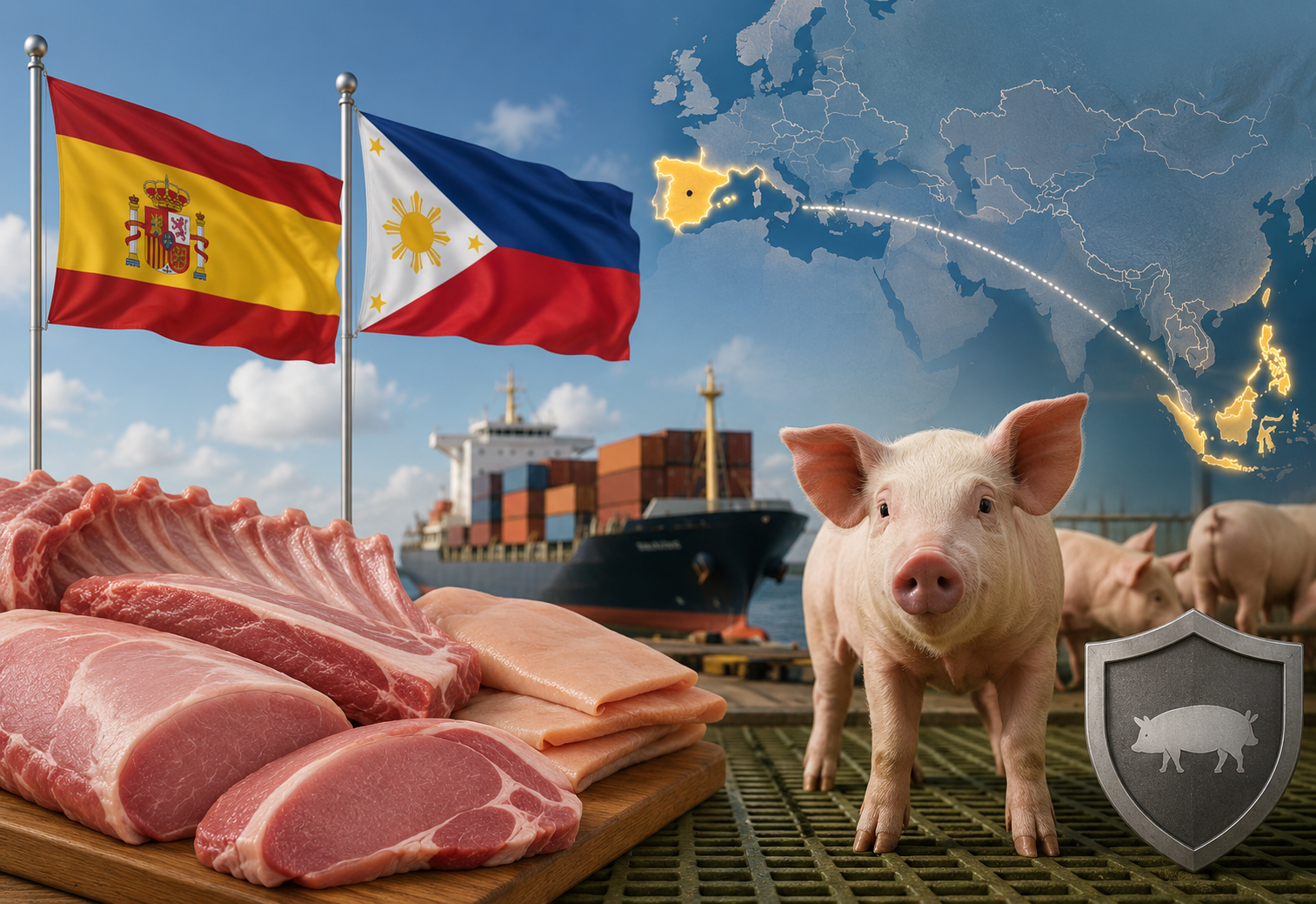 Filipinas acepta la regionalización por PPA para el porcino español