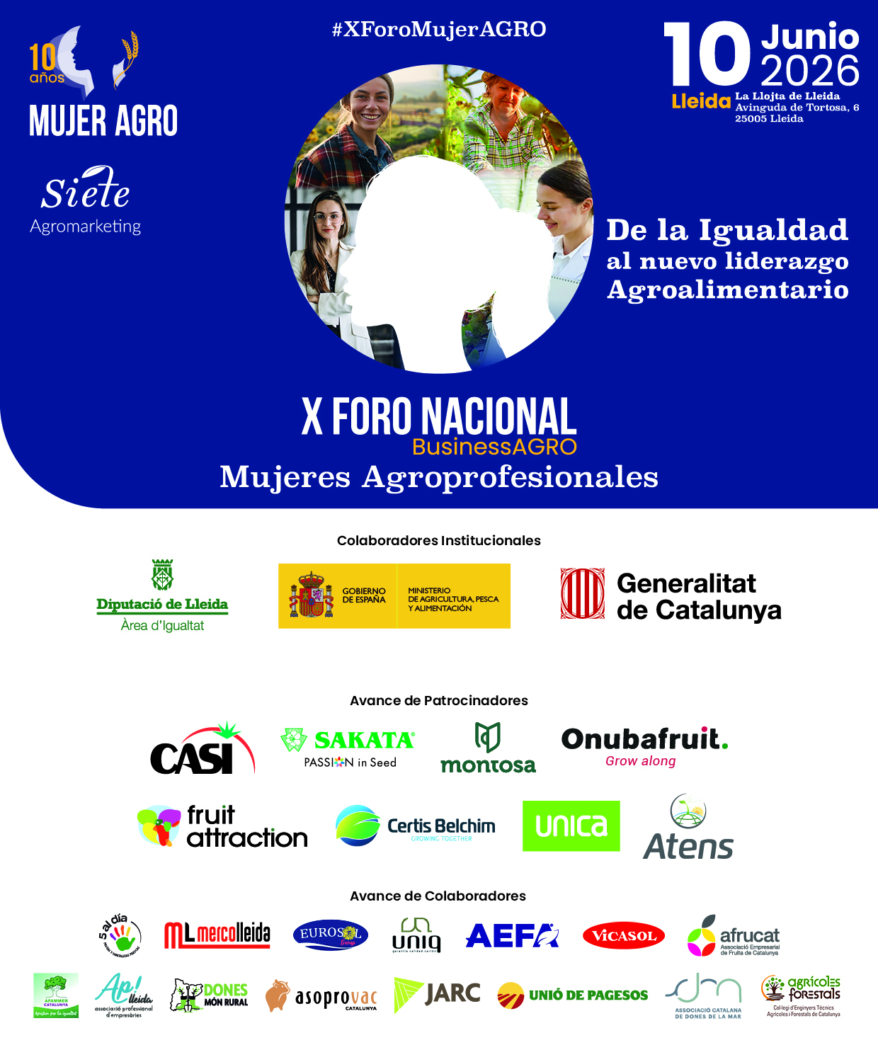 El sector agroalimentario catalán se reunirá en el X Foro Nacional MujerAGRO en Lleida